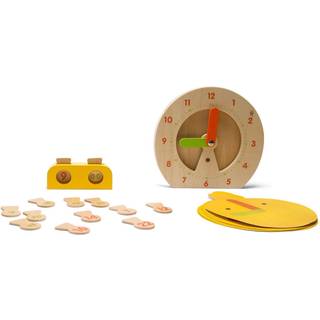 BS Toys Clock Børnespil, Multifarvet