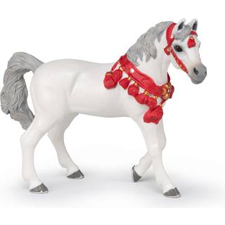 Papo - H?ndmalet - figur - Heste Foals and Ponies - White Arabian Horse in Parade Dress -51568 - Samlerobjekter - til b?rn - Velegnet til drenge