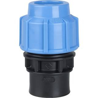 Gelia PEM-kobling af PP, lige, indv. plastgevind, reducerende 25xG20
