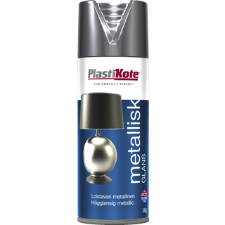 Plasti Kote Brilliant Metallic - 161 Sølv - 400ml