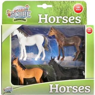 4 stk Heste - Kids Globe ass 1:32 2020