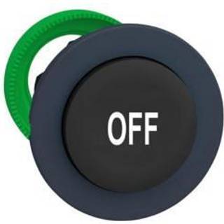 Schneider Trykknap flush sort m/"off" ophøjet