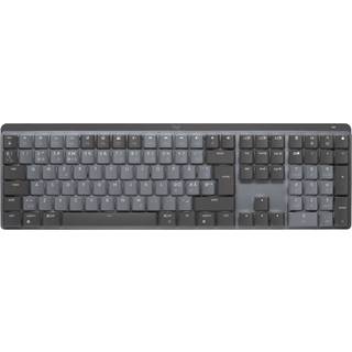 Logitech MX Mechanical tastatur Kontor RF trådløs + Bluetooth QWERTY Dansk, Finsk, Norsk, Svensk Grafit, Grå