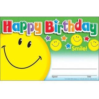 Trend Enterprises Inc. Happy Birthday Smile Recognition Awards 30 CT