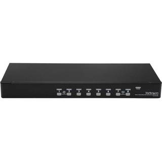 StarTech.com 8 Port 1U Rack Mount USB KVM Switch Kit with OSD and Cables