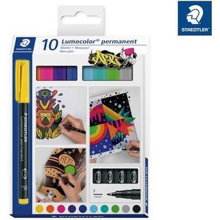 Lumocolor 318 C10 permanent OHP-pen, pakke med 10 farver