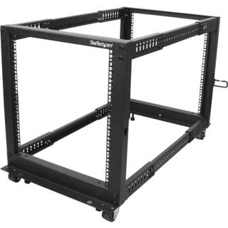 STARTECH 12U Server Rack - Open Frame Adjustable Depth 4 Post Rack