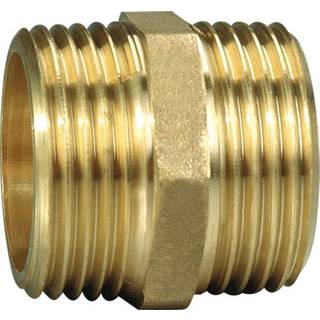 Brystnippel messing 1/2" x 1/2"