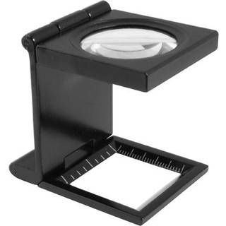 Trådtæller med måleskala (Foldbar) med 6X forstørrelse og Ø30 glaslinse mm/inch skala