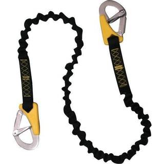 Sikkerhedstov Lalizas Safety Line Life-Link Double Elastic, elastisk, 1.80 meter (udstrakt), ISO 12401, med 2 sikkerhedskroge