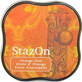 Tsukineko Orange Zest Stazon Midi Ink Pad St?rrelse: 3 7 x 3 7 cm