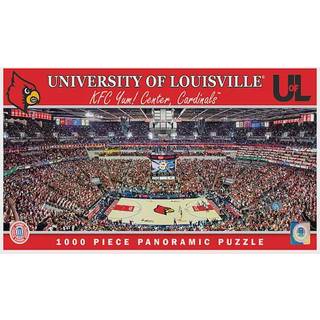 Masterpieces 1000 stykker Sports Jigsaw Puzzle - NCAA Louisville Cardinals Basketball Court Panorama - 13 """" X39 """"