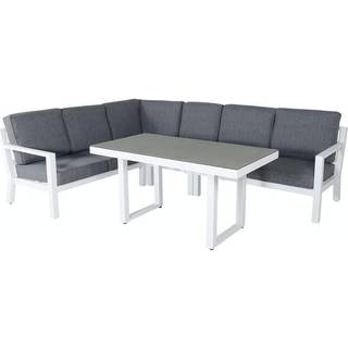 Venture Design Barcelona sofagruppe Grå 2st 2-personers ende, hjørne, midt & bord 140x75 cm