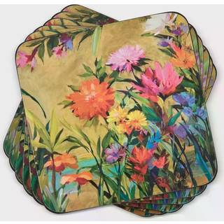 Pimpernel Martha's Choice Collection Coasters | S?t af 6 | Cork backed Board | Varme- og pletbestandig | Drinks Coaster til bordpladsbeskyttelse