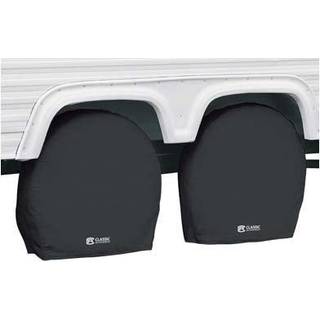 Klassisk tilbehør over drev RV Wheel Covers Wheels 30 """"-33 """" Diameter 9 """" Dækbredde sort