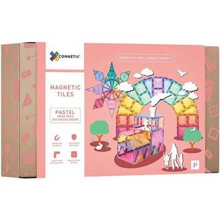 Connetix - Megapakke Magnetisk Legetøj - Pastelfarver - 202 dele.