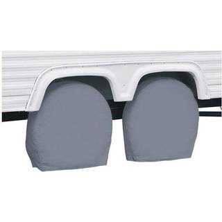 Klassisk tilbehør over drev RV Wheel Covers Wheels 27 """"-30 """" Diameter 8,75 """" Dækbredde Grå