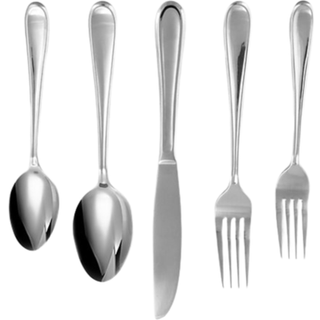 Hampton Forge Clark - 20 stykker bestik s?t service til 4 s?lv i ?n st?rrelse