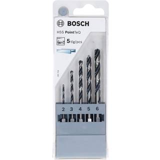 Bosch HSS PointTeQ bor med sekskantskaft, sæt med 5 dele 2/3/4/5/6 mm