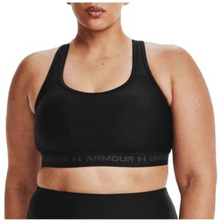 Armour® Mid Crossback Women's Sports Bra Black / Black / Jet Gray 1X