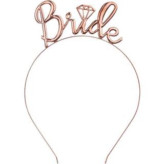 1 stk. Brudehårband i rosaguld med indskriften Bride, elegant design og høj kvalitet