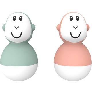 Matchstick Monkey Endless Bathtime Fun Wobblers legetøj til vand Mint Green & Dusty Pink 2 stk. - 2 stk.