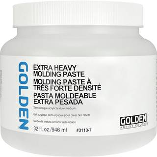 Ekstra tung støbningspasta med gylden 32 fl. oz. Jar Professional Acrylic Pasta Medium Semi-Opaque