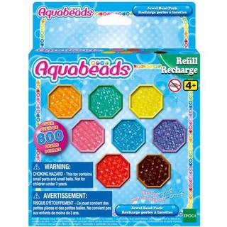 Aquabeads Jewel Bead refill-sæt med 800 vandperler i 8 forskellige farver