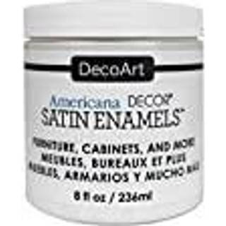 Decoart Satin Emaljer Akrylmaling 8 fl. oz jar varm hvid (pakke af 1)