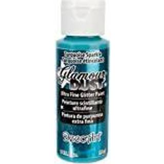 Decoart Glamour Støv 2-ounce turkis gnist glitter maling