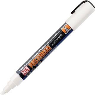ZIG Marker Posterman wet-wipe 6mm hvid