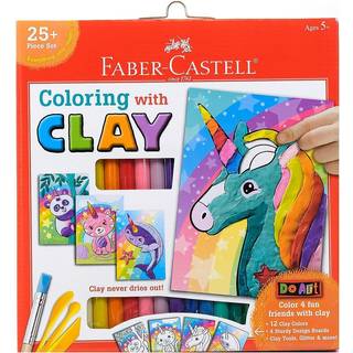 Faber -Castell Do Art Coloring With Clay Unicorn & Friends - Clay Set til Kids - Arts and Crafts For Kids