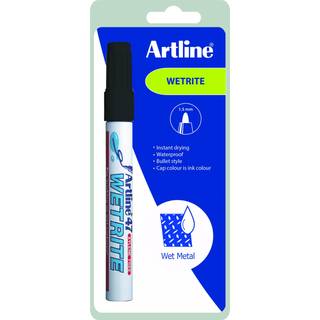 Marker 47 Wetrite 1.5 sort Blisterpak, Artline EK-47-C1 black, 1stk