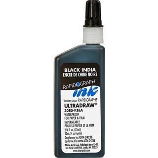 Koh-i-Noor Ultradraw Pigment-baseret bl?k 0,75 ounce flaske sort (3085f.bla)