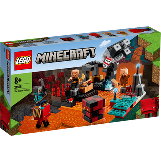 Lego Minecraft Nether Bastion Set 21185 Battle Action Toy With Mob Piglin Brute & Strider Figurer for Kids Boys and Girls Age 8 Plus