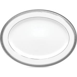 Noritake Crestwood Platinum 14-tommer medium oval serveringsfad