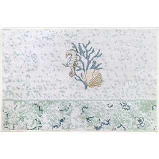 Avanti Senget?j - Badem?tte Bomuld Badev?relsest?ppe Havinspireret boligindretning (Coastal Terrazo Collection 20"" x 30"""")