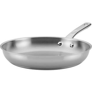 Ayesha Curry Home Collection Rustfrit stl stegepande / stegepande / stegepande - 12,5 tommer slv