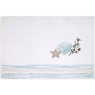 Avanti sengetøj - Badeværelset tæppe blødt & aborbsent bad Mat bondegård Inspireret badeværelse tilbehør (bondegårdsskallopsamling)