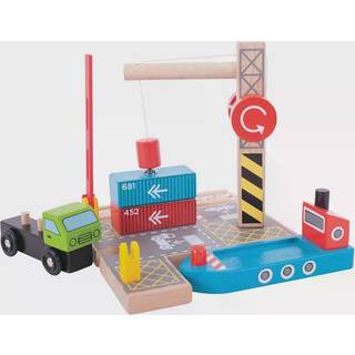 Bigjigs Wooden Rails - Container Shipyard