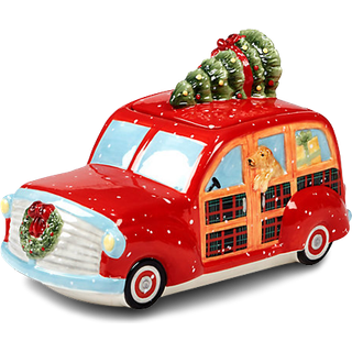 Certifierat internationellt hem till jul 3D-lastbilskakan 11 """" x 6,25 """" x 7 """" Servware som serverar tillbehör En storlek