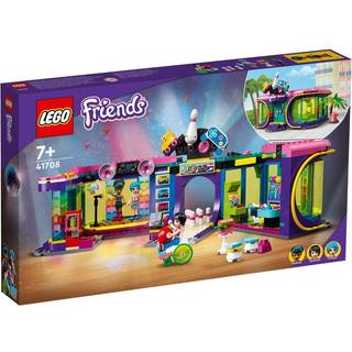 LEGO Friends Roller Disco Arcade Set 41708 Toy Bowling Game Andrea Mini-Doll inkluderet f?dselsdagsgave Id? til b?rn Piger og drenge 7+ sjov lege
