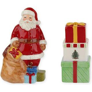 Spode Christmas Tree Santa and Gifts Salt and Pepper Shaker Set (2-Piece)- Holiday Kitchen & Table D? Cor- Festlig hem Accent Julklapp/Stocking S