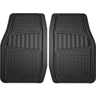 Rustning Alle 78830 2-stykke sort gummi all-weather trim-to-fit gulvm?tter til lastbiler og SUV'er