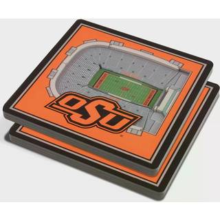 Youthefan NCAA Oklahoma State Cowboys 3d Stadiumview Coasters - Boone Pickens Stadium