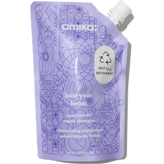 Amika Bust Your Brass Cool Blonde Repair Shampoo Refill Pouch (500 ml)