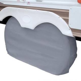 Klassisk tilbehør C1H1041001 RV Dual Axle Wheel Cover Gray 30 """"