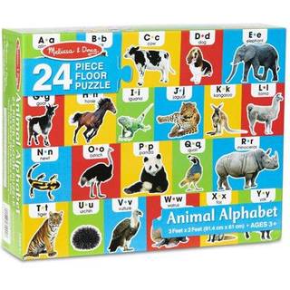 Melissa & Doug Animal Alphabet Floor Puzzle - 24 stykker