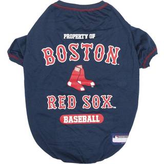 MLB Boston Red Sox Dog T-shirt lille. - Licenseret skjorte til PETS -team farvet med holdlogoer. - Premium str?kbare materialer til komforten af