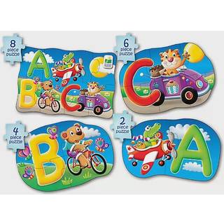 The Learning Journey My First 4 -in -a -Box Puzzle - ABC - Uddannelsesm?ssigt sm?barnsleget?j og gaver til drenge og piger i alderen 2 & op - pri